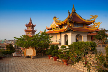 Chua Ngu Tu Buu Son Pagoda, near Phan Thiet, Binh Thuan, Vietnam, Asia