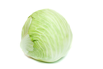 Obraz premium White cabbage on a white background