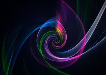 抽象的な光の渦