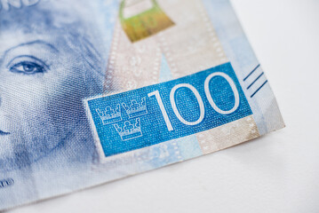 Obraz premium World money collection. Fragments of Sweden money