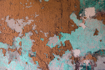 abstract wall background, various old oil paints on the wall, beautiful texture, suitable for background