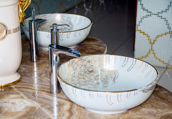 Luxury White Sink in a Modern Bathroom