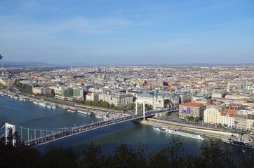 Fototapeta na wymiar Budapest Danube Panorama
