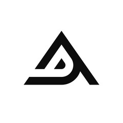 Letter DA AD logo template