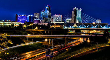 Fototapeta na wymiar cityscape view of Kansas City Missouri.