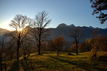 Wunderschöne Herbststimmung in Triesenberg in Liechtenstein 18.11.2020