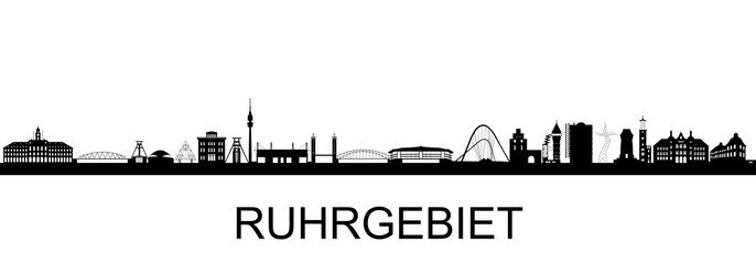Ruhrgebiet Skyline - obrazy, fototapety, plakaty