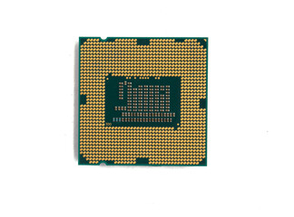 processor from computer on white background