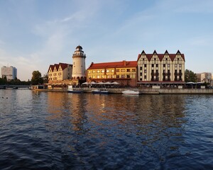 Fishing village in the city of Kaliningrad