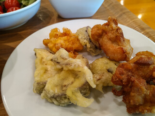 Vegatable tempura, japanese deep-fried vegetables
