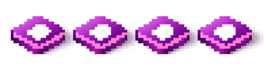 Set Isometric ZIP file document, MOV, AI and TXT icon. Vector.