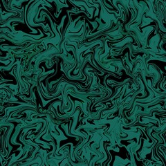 Abstract seamless pattern. Liquid marble wave colorful art background texture.Good for fabric, cover, flyer, brochure, poster, Invitation, floor, wall, wrapping paper.Tidewater Green, 2021 Color Trend