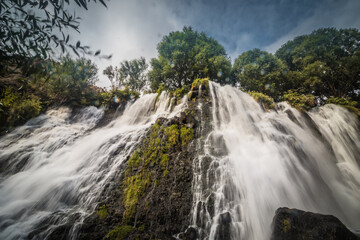 beautiful clean waterfall in Shake