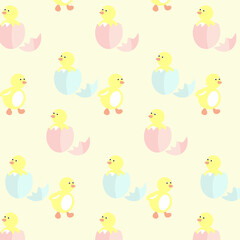 vector pattern for children, chickens