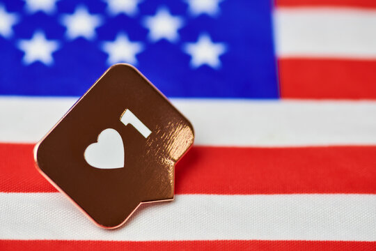 Like symbol on USA flag