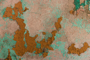 abstract wall background, various old oil paints on the wall, beautiful texture, suitable for background