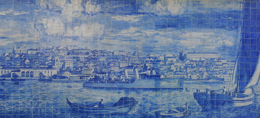 Keramikfliesen in Lissabon