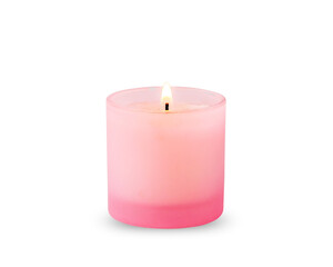 Scented candles on white background - 394389823
