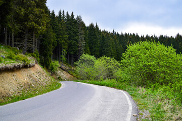 Transbucegi Road , Carpathian Mountains , Romania 