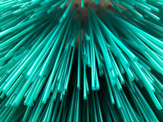 Plastic abstraction. Colorful background. Industrial sweeper, detail.