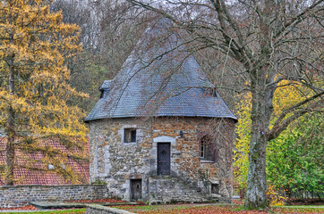 Mittelalterlicher Burgturm bei Velbert Neviges