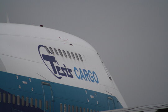 A Tesis Air Cargo Boeing 747 on the Luxemburg Airport