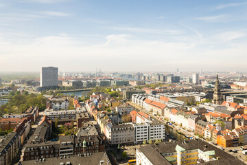 Copenhagen cityscape from the Round Tower