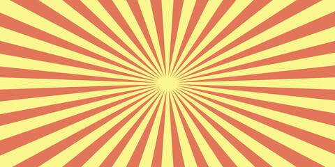 vector background sun rays red and yellow
