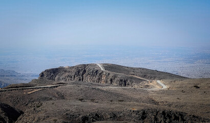 volcanic landscape in island