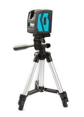 Electronic laser level isolated on white background