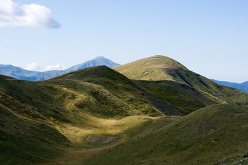 Veduta dal crinale dell'Appennino toscoemiliano, Fanano, Italia