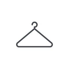 Hanger icon isolated on white background. Closet symbol modern, simple, vector, icon for website design, mobile app, ui. Vector Illustration