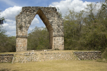 Fototapeta na wymiar Arc of Kabah, Yucatan, Mexico