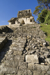 Templo de la Cruz ; Temple of the Cross, Palenque, Yucatan, Mexico, UNESCO World Heritage Site