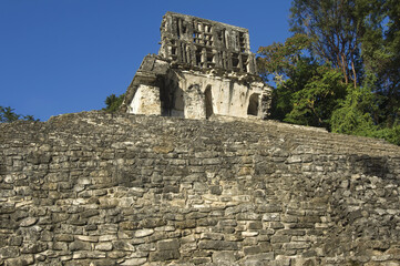 Templo de la Cruz ; Temple of the Cross, Palenque, Yucatan, Mexico, UNESCO World Heritage Site