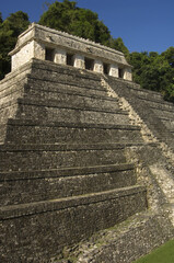 Fototapeta na wymiar Templo de las Inscripciones, Temple of Inscriptions, Palenque, Yucatan, Mexico, UNESCO World Heritage Site