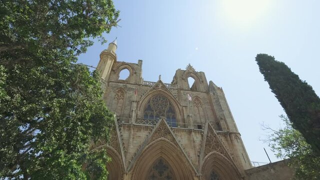 St.Nicholas Cathedral converted in Lala Mustafa Pasha mosque in Famagusta,North Cyprus.