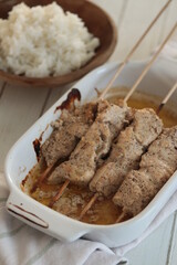 brochettes de poulet mariné au yaourt