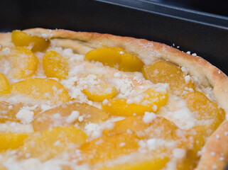 Peach Pie Closeup