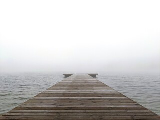 Obraz na płótnie Canvas Foggy Lake