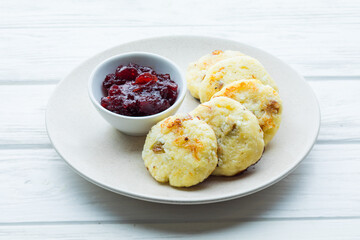 Delicious cheese pancakes to start new day