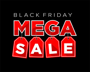 black friday mega sale banner
