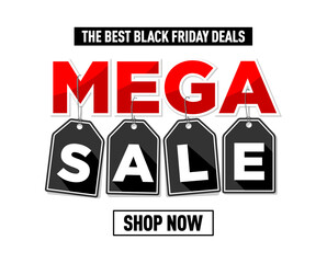 black friday mega sale banner