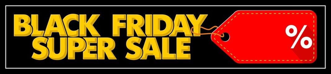 black friday super sale banner