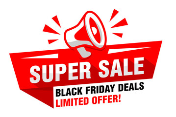 black friday super sale megaphone