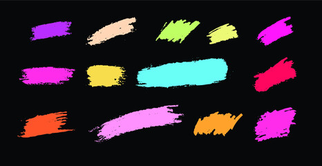 set of watercolor splashes