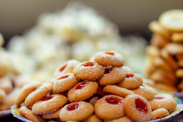 Christmas cookies traditional German recipe called Angels eyes