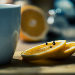 Herbata z cytryną i pomarańczą