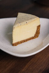 piece of cheesecake delicious holiday statement. High quality photo