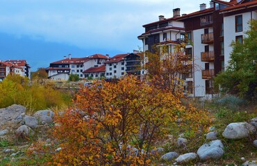 autumn in Bansko in Bulgaria